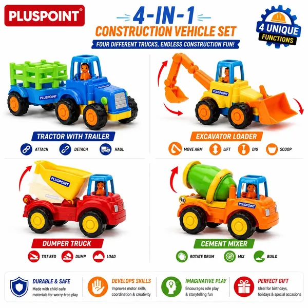 Farm_Tractor_Toy_Vehicles_Set_Of_4_Friction_Powered_Toy_Truck_With_Moving_Joints_Push_And_Go_Tractor_Trolley,_Bulldozer,_Cement_Mixer,_Dumper_Farming_And_Construction_Vehicles_Set_For_Kids