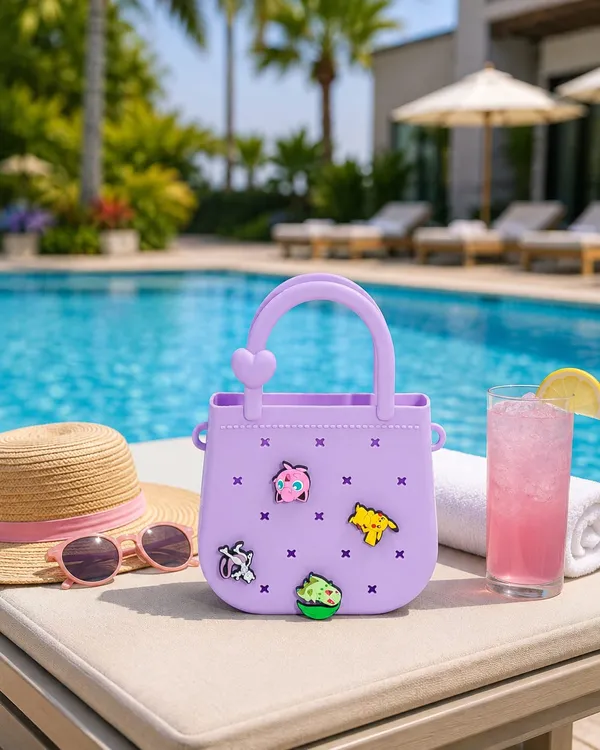Purple_Silicone_Handbag_With_Character_Charms
