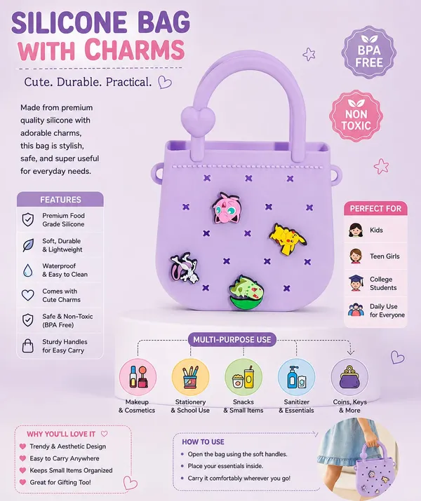 Purple_Silicone_Handbag_With_Character_Charms