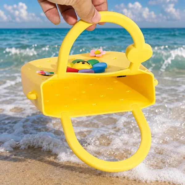 Yellow_Silicone_Crocs_Sling_Bag_For_Kids