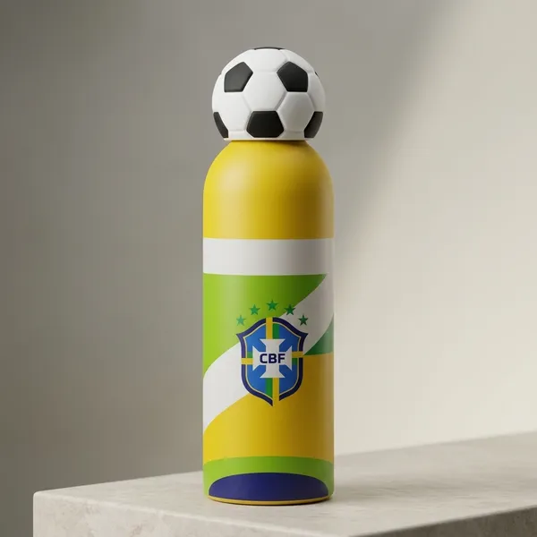 Yellow_And_Green_Stainless_Steel_Brazil_Football_Sports_Water_Bottle