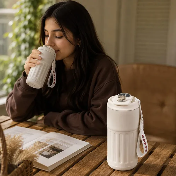 White_Stainless_Steel_Temperature_Display_Coffee_Tumbler