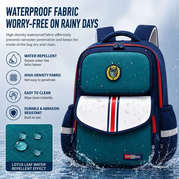 Navy_Blue_And_Teal_Polyester_School_Backpack_For_Kids