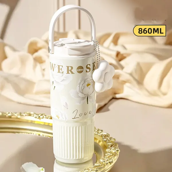 Stainless_Steel_White_Floral_Insulated_Tumbler_860Ml