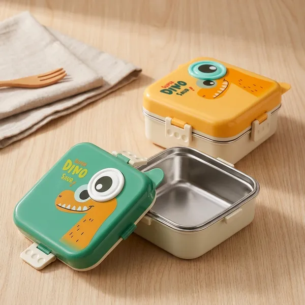 Super_Dino_Saur Themed_Insulated_Stainless_Steel_Bento_Lunch_Box