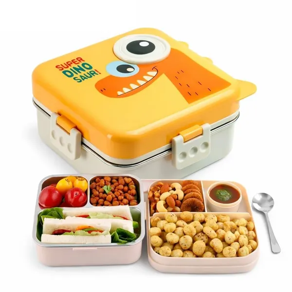 Super_Dino_Saur Themed_Insulated_Stainless_Steel_Bento_Lunch_Box