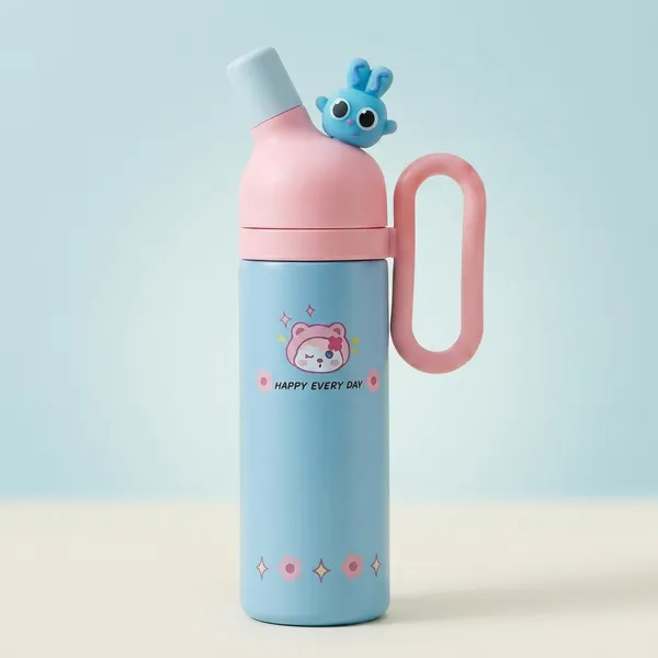 Happy_Bunny_Water_Bottle_With_Topper