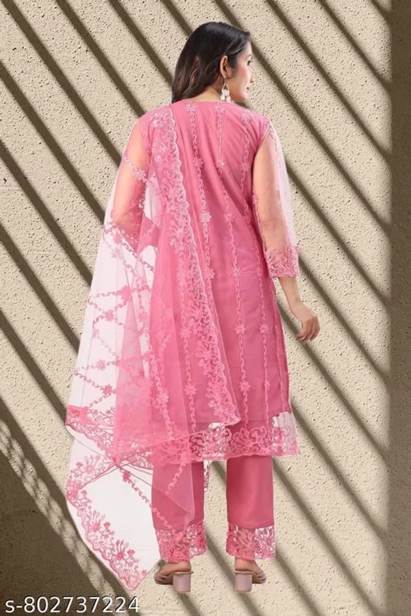 Pink_Net_Casual_Daily_Wear_Kurti_Set_For_Women