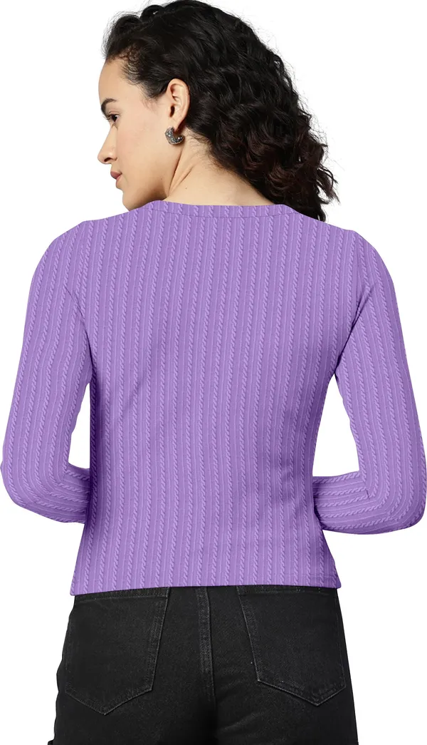 Purple_Cotton_Blend_Casual_Round_Neck_Full_Sleeve_Top_For_Women