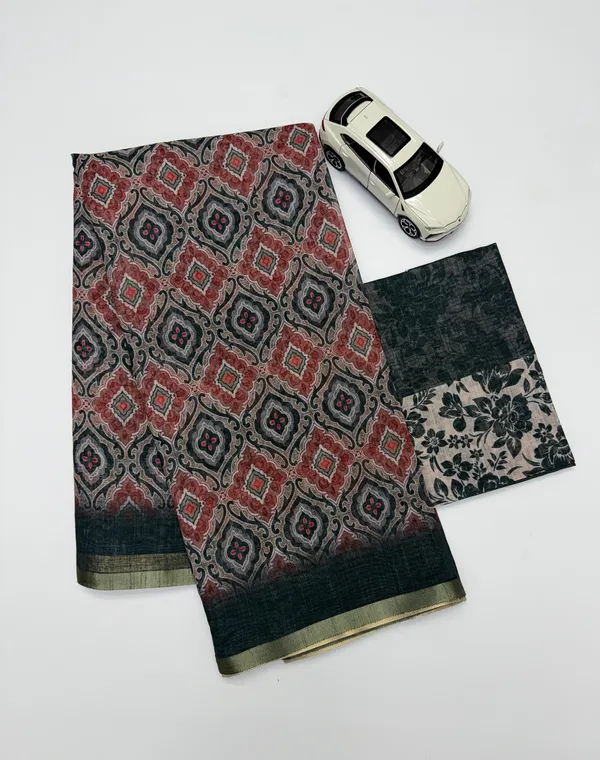 Multicolor_Cotton_Geometric_Print_Saree_For_Women