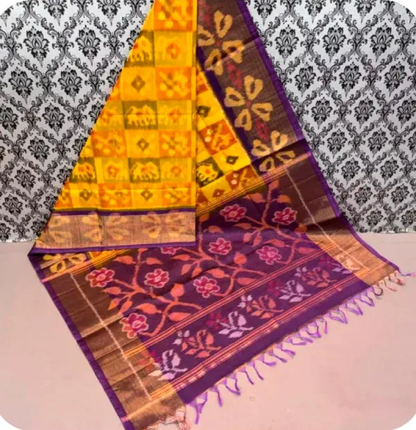 Yellow_And_Purple_Silk_Traditional_Saree_For_Women