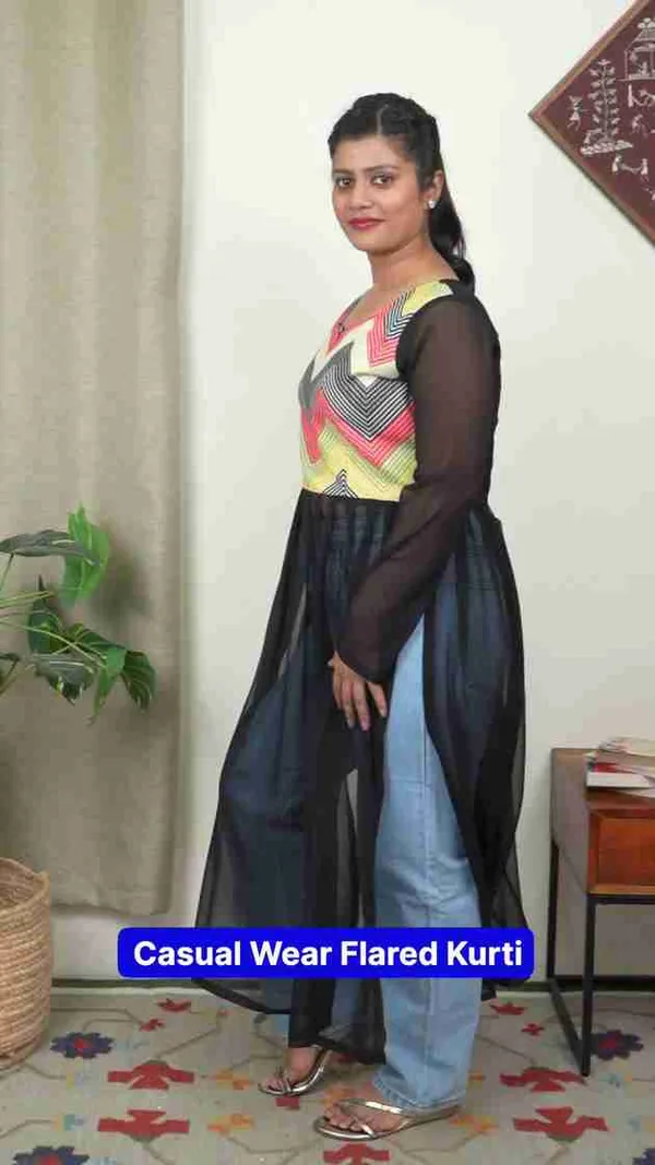 Floral_Print_Polyester_Flared_Kurta