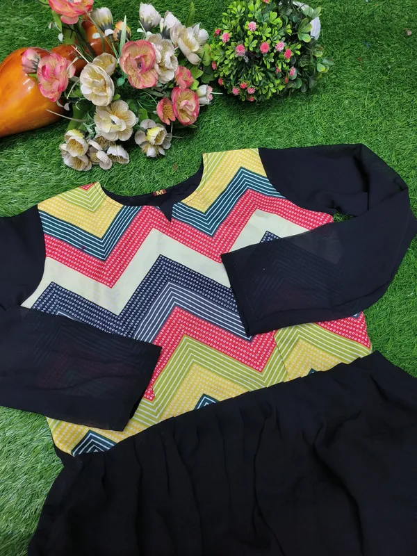 Floral_Print_Polyester_Flared_Kurta
