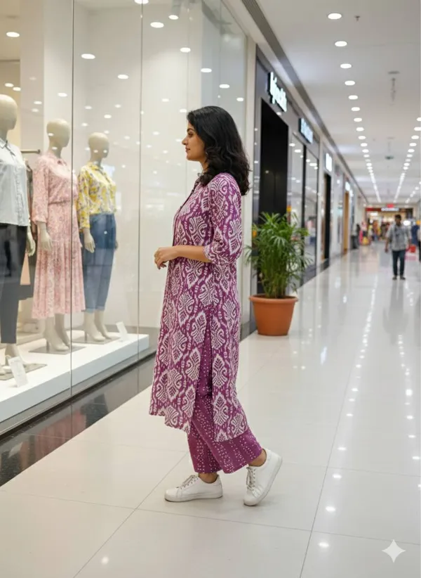 Purple_Cotton_Printed_Kurta_Set_For_Women