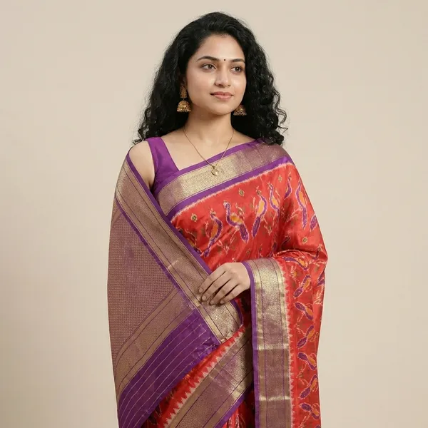 Red_And_Purple_Paithani_Silk_Traditional_Zari_Work_Saree_For_Women