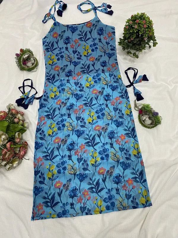 Light_Blue_Printed_Georgette_Trail_Cut_Kurta