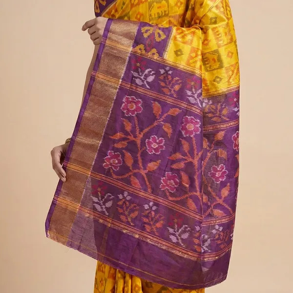 Yellow_And_Purple_Silk_Traditional_Saree_For_Women