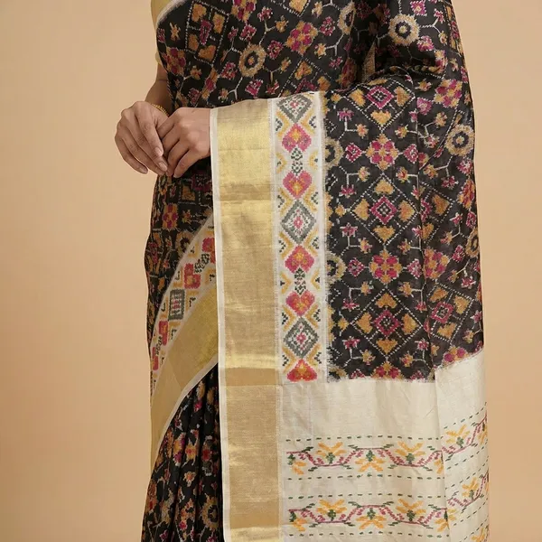Multicolor_Cotton_Traditional_Handloom_Geometric_Print_Saree_For_Women