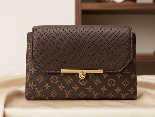 Nova_Designer_Monogram_Sling_Bag_With_Quilted_Flap_And_Chain_Strap