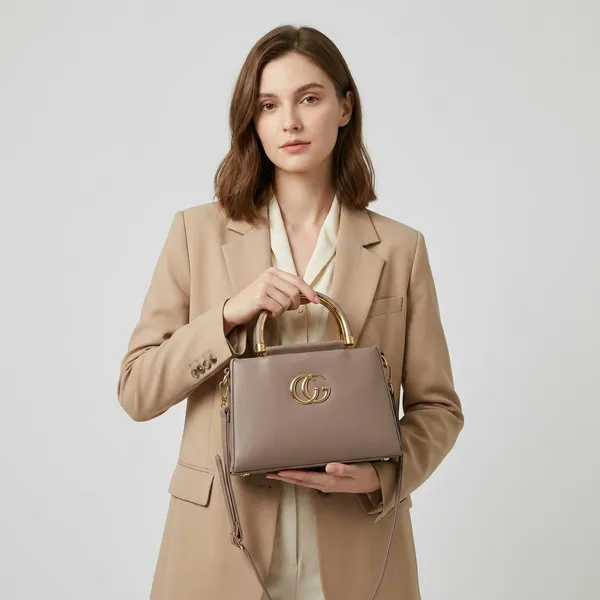 Elegant_Beige_Structured_Handbag_With_Gold_Tone_Hardware
