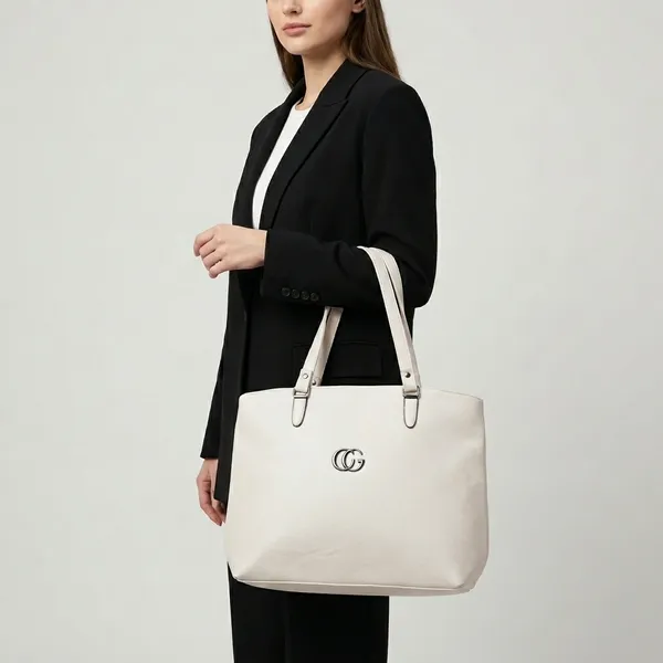 Elegant_White_Tote_Bag_With_Gold_Accent_Handles