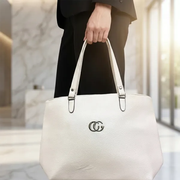 Elegant_White_Tote_Bag_With_Gold_Accent_Handles