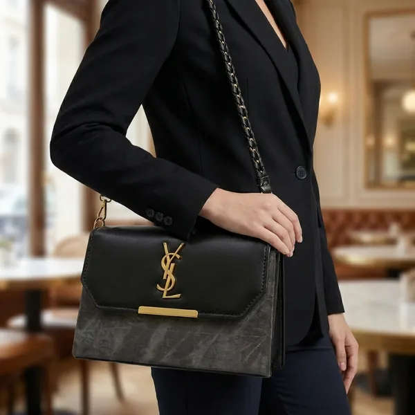 Noir_Luxe_Premium_Polyurethane_Leather_Shoulder_Bag