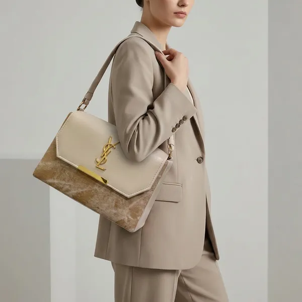 Elegant_Two_Tone_Structured_Handbag_With_Braided_Handle_And_Ysl_Inspired_Logo