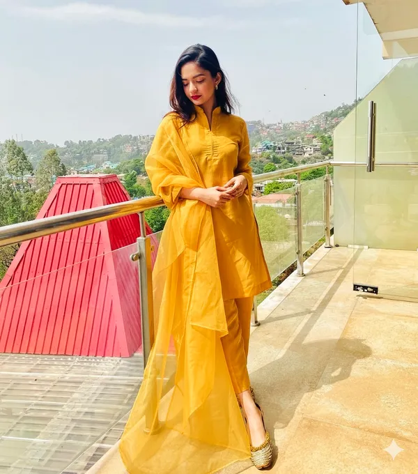 Yellow_Cotton_Kurta_Set_With_Dupatta_-_Ethnic_Wear_For_Women