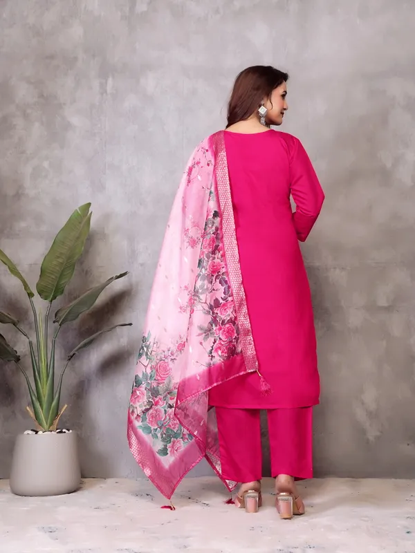 Pink_Embroidered_Salwar_Suit_Set_With_Floral_Dupatta