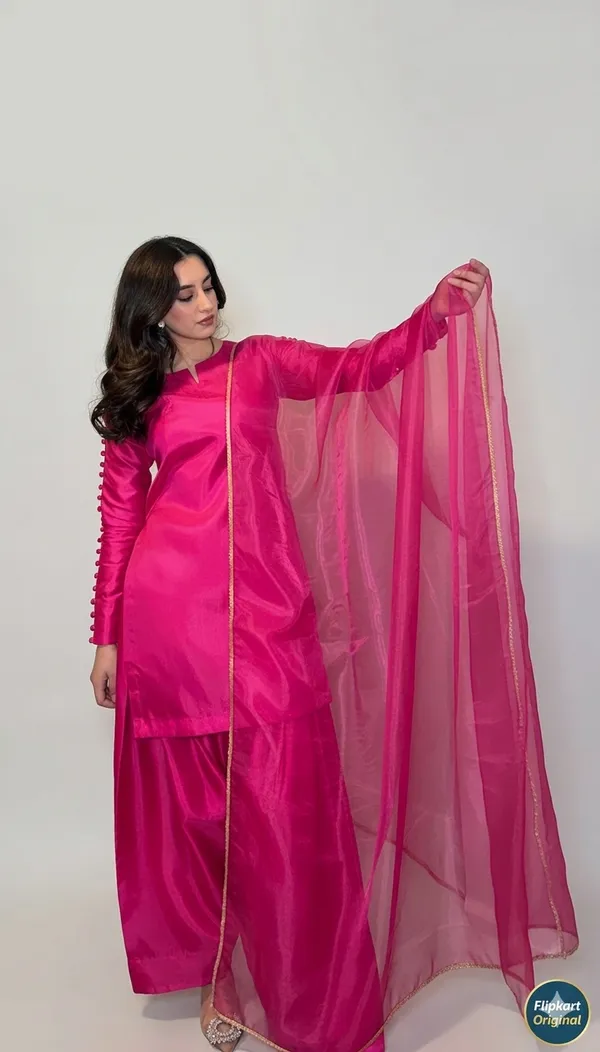 Women's_Vibrant_Pink_Kurta_Set_With_Dupatta_-_Traditional_Ethnic_Wear