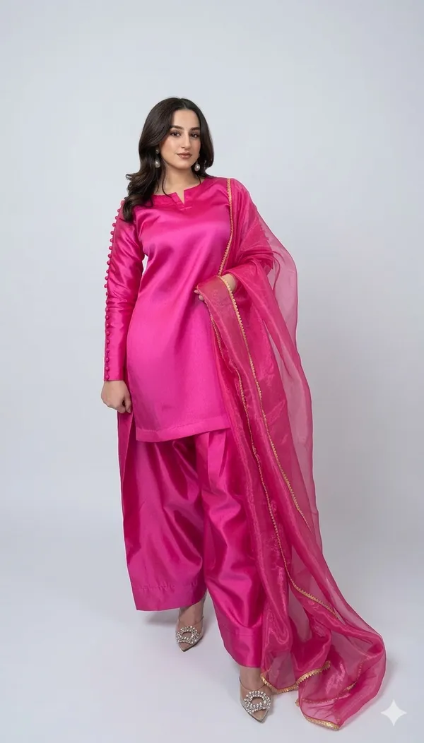 Women's_Vibrant_Pink_Kurta_Set_With_Dupatta_-_Traditional_Ethnic_Wear