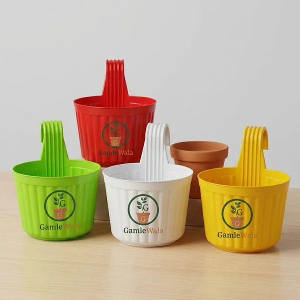 Dhuarndhar_Pack_Of_4_Multicolor_Hook_Pot_Balcony_Pots