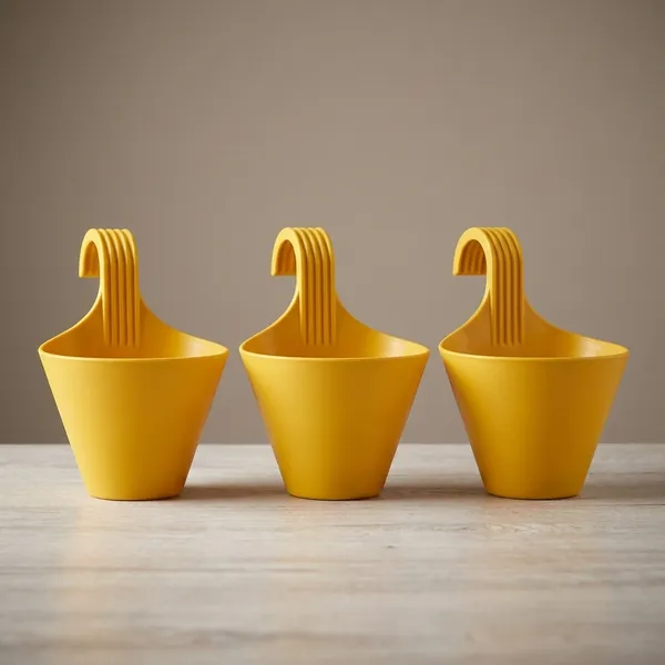 Pack_Of_3_Only_Yellow_Color_Hanging_Pot_Balcony_Pots