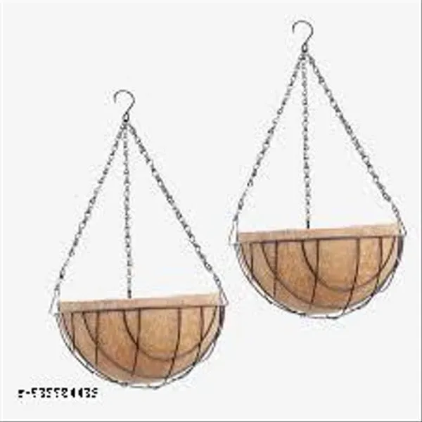 Chainlinks_Coier_Basket_Hanging_Pots_8_Inch_Gamle_Heavy_Round_Gardening_Flower_Pots_Plant_Container_Set_Pack_Of_2_Pcs