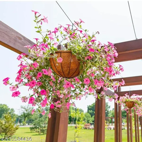 Chainlinks_Coier_Basket_Hanging_Pots_8_Inch_Gamle_Heavy_Round_Gardening_Flower_Pots_Plant_Container_Set_Pack_Of_2_Pcs
