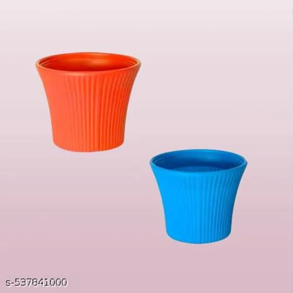 Chainlinks_Sunshine_Pot_8_Inch_Gamle_Heavy_Round_Gardening_Flower_Pots_Plant_Container_Set_Pack_Of_2_Pcs