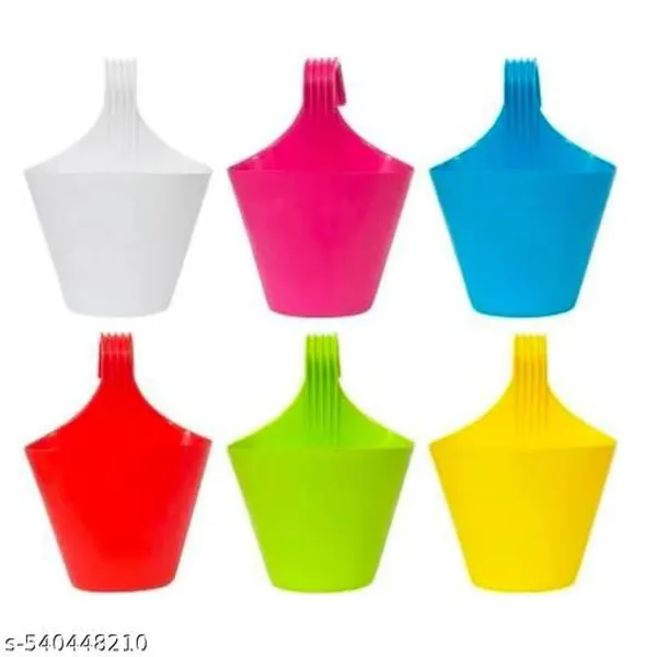 Chainlinks_Hook_Mug_Pots_6_Inch_Gamle_Heavy_Gardening_Flower_Pots_Plant_Container_Set_Pack_Of_6_Pcs_Random_Colours