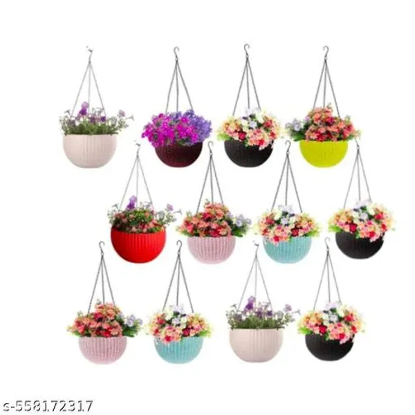 Pack_Of_12_Chainlinks_Rattan_Basket_Hanging_Pots_6_Inches_Flower_Pot_Hanging_Planters_Flower_Basket_Hanging_Pots_Hanging_Planters_Gamle_Balconypots_Garden_Pots_Indoor_Pots_Stylish_Rattan_Design_Lightweight_Durable_Hanging_Gamla_Hanging_Chain