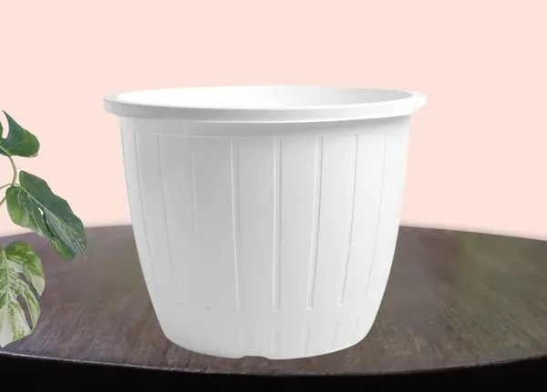 10_Inch_Dura_Pots_Pack_Of_4_Planter_Flower_Pots_White_Color_4_Pcs