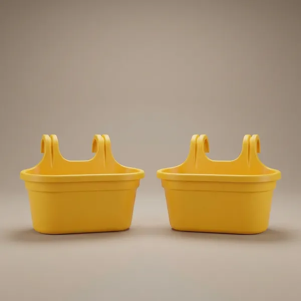 Pack_Of_2_Only_Yellow_Double_Hook_2pcs_Railing_Pot_Gardenung_Pot_Balocny_Pot_Hangning_Pot