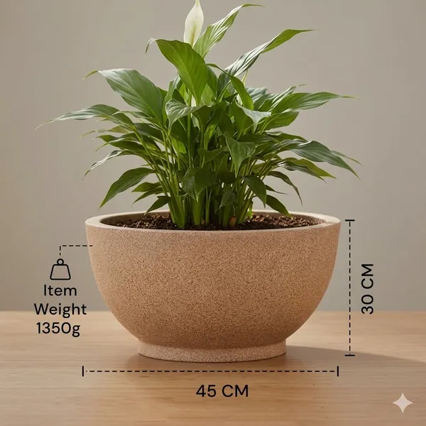 Shakya_||_Textured_Lotus_Planter_||_18"_inch_||_Indoor_and_Outdoor_Use__