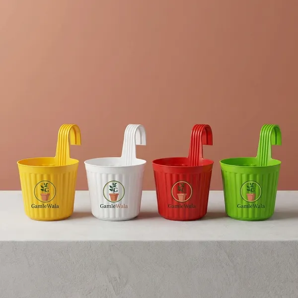 Pack_Of_4_Dhurandhar_Hook_Pot_Balcony_Flower_Pot_Mug_Poy_Ralling_Pot
