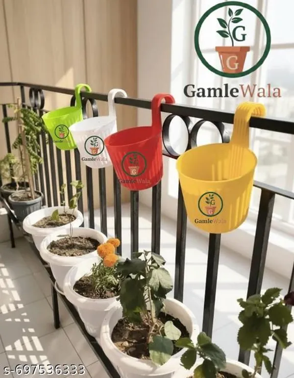 Pack_Of_4_Dhurandhar_Hook_Pot_Balcony_Flower_Pot_Mug_Poy_Ralling_Pot