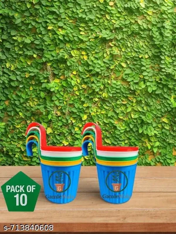 Dhuarndhar_Pack_Of_10_Multicolor_Hook_Pot_Balcony_Pots