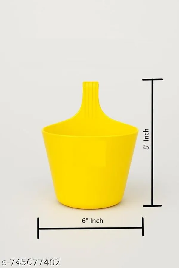 Pack_Of_3_Only_Yellow_Color_Hanging_Pot_Balcony_Pots