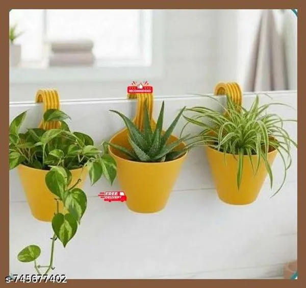 Pack_Of_3_Only_Yellow_Color_Hanging_Pot_Balcony_Pots