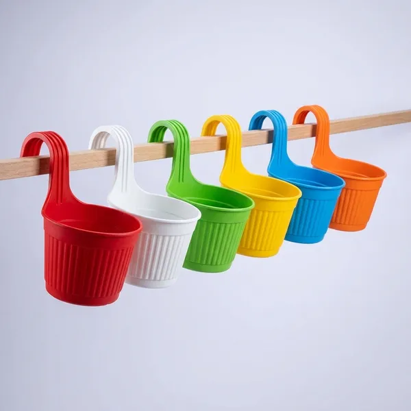6_Pcs_Morden_Hook_Pot_Railing_Pot_Gardenung_Pot_Balocny_Pot_Hangning_Pot