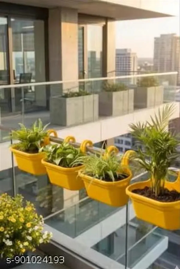 Pack_Of_2_Only_Yellow_Double_Hook_2pcs_Railing_Pot_Gardenung_Pot_Balocny_Pot_Hangning_Pot
