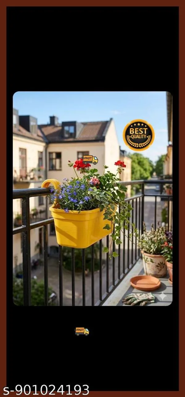 Pack_Of_2_Only_Yellow_Double_Hook_2pcs_Railing_Pot_Gardenung_Pot_Balocny_Pot_Hangning_Pot